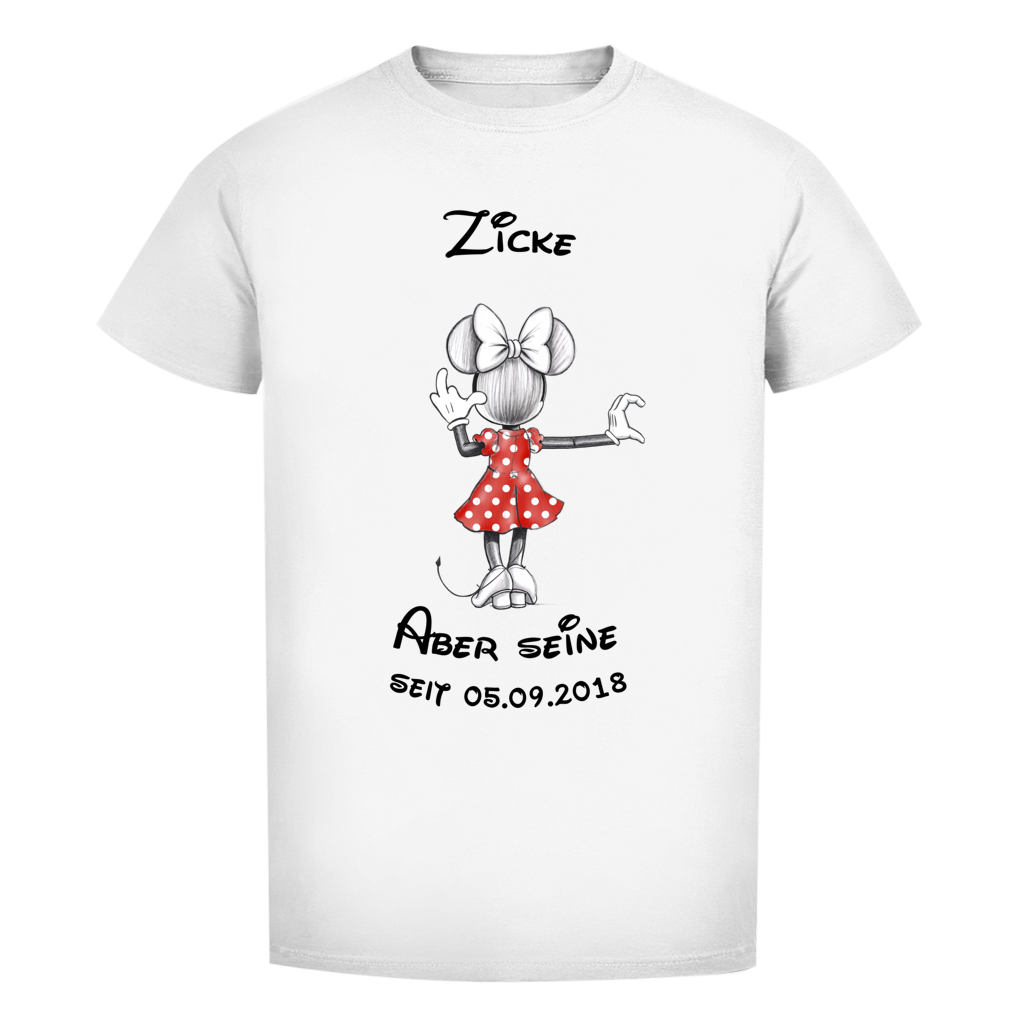 Personalisierbares Premium T-Shirt - "Zicke - aber seine"