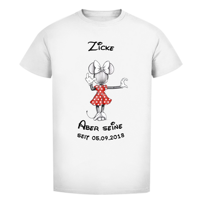 Personalisierbares Premium T-Shirt - "Zicke - aber seine"