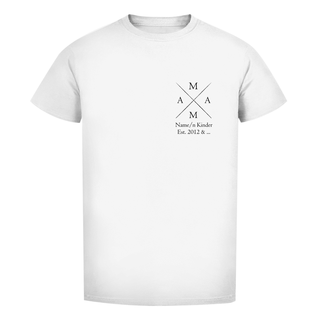 Muttertags T-Shirt - "MAMA" für Namen und Geburtsjahre