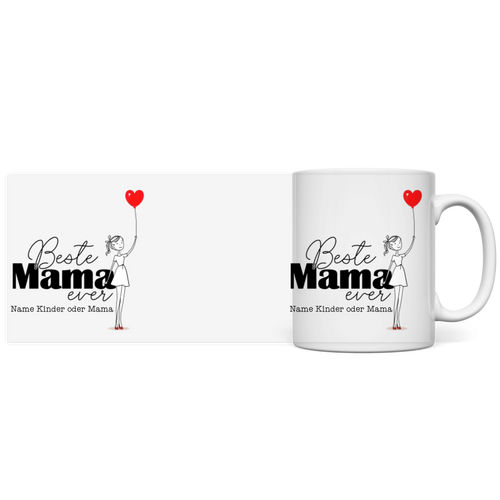 Beste Mama ever - Panorama Tasse