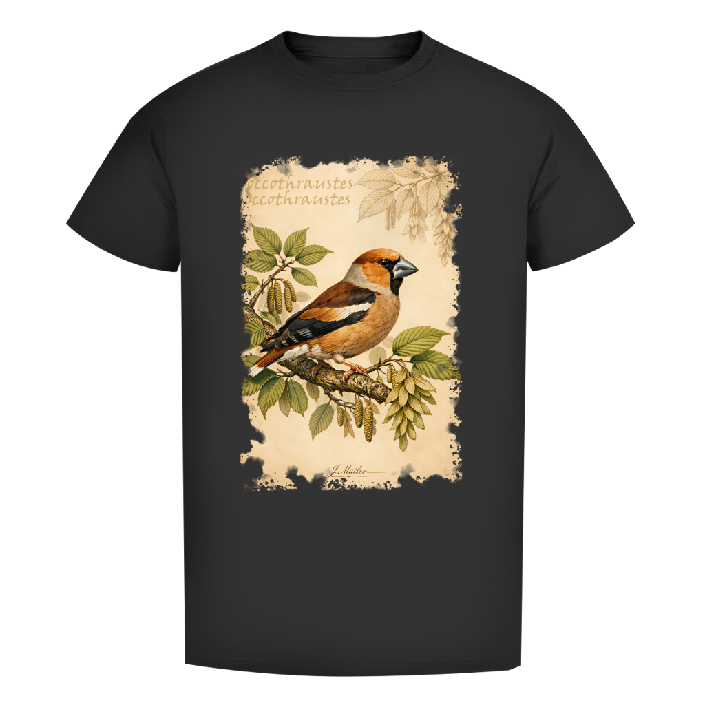Premium T-Shirt "Coccothraustes coccothraustes"