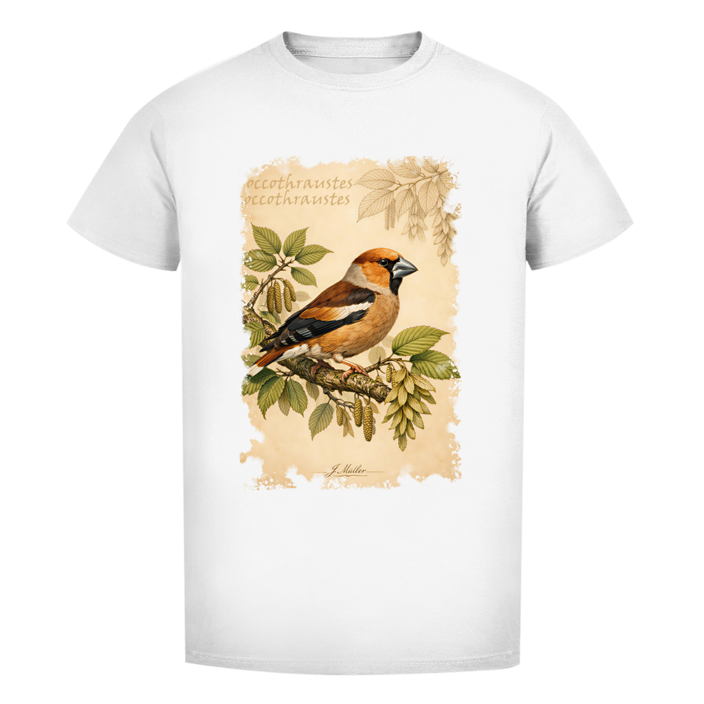 Premium T-Shirt "Coccothraustes coccothraustes"