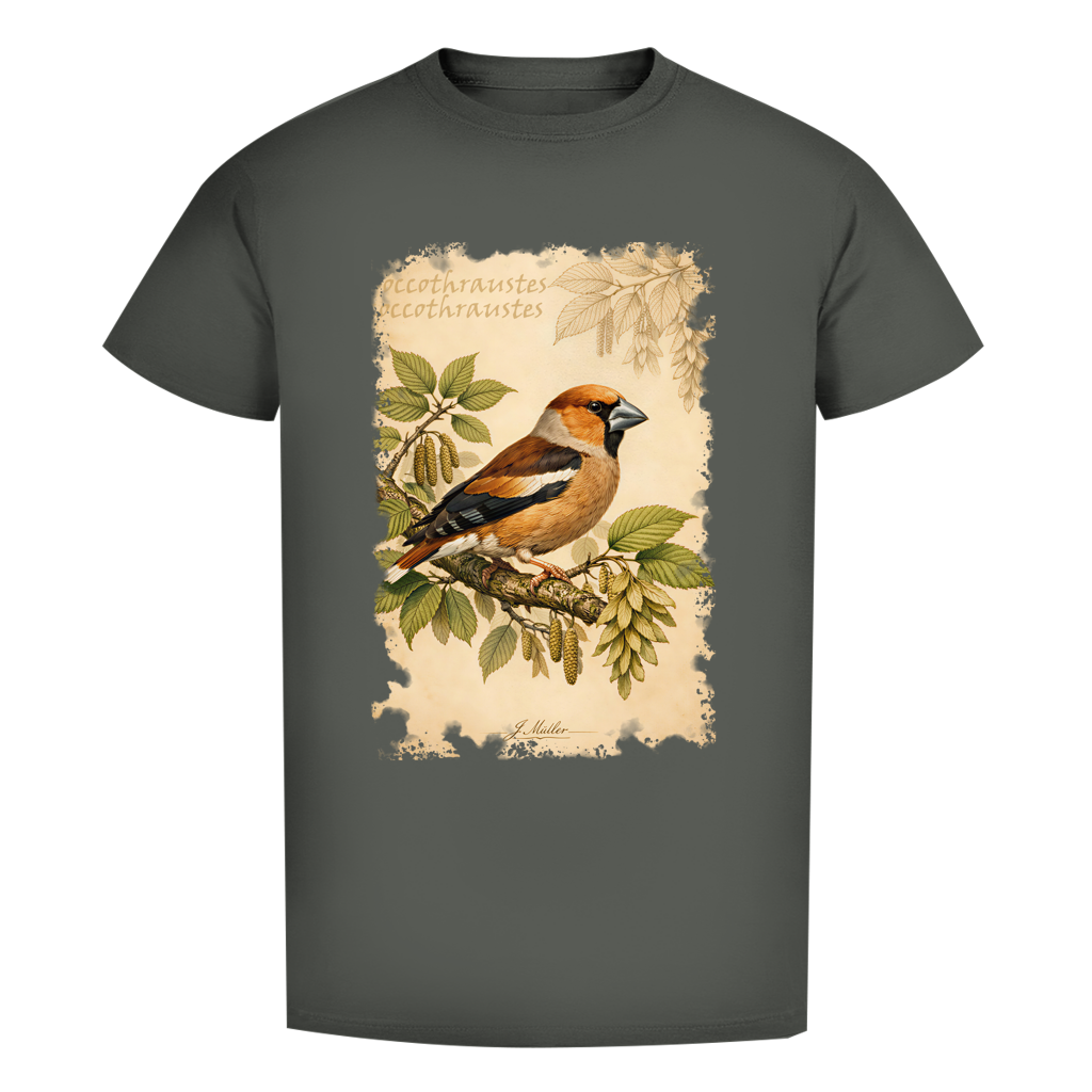 Premium T-Shirt "Coccothraustes coccothraustes"
