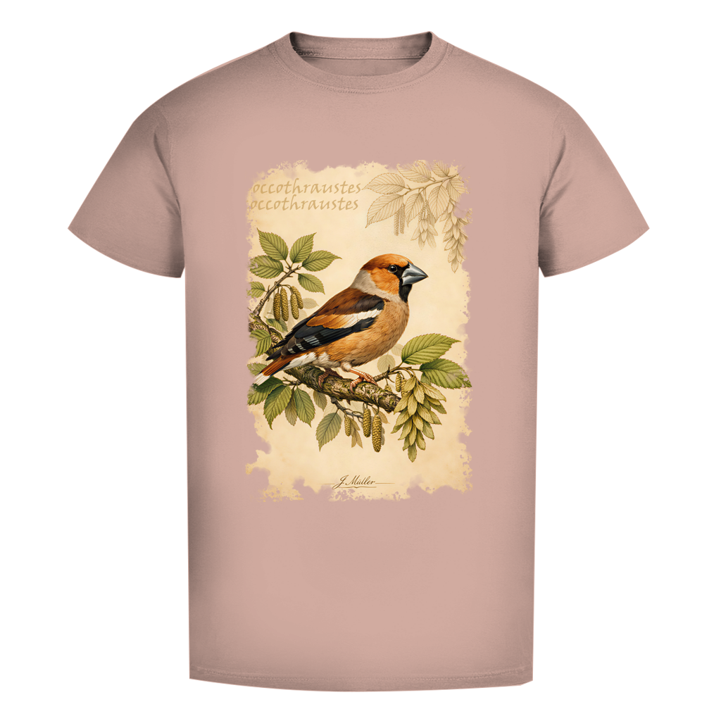 Premium T-Shirt "Coccothraustes coccothraustes"