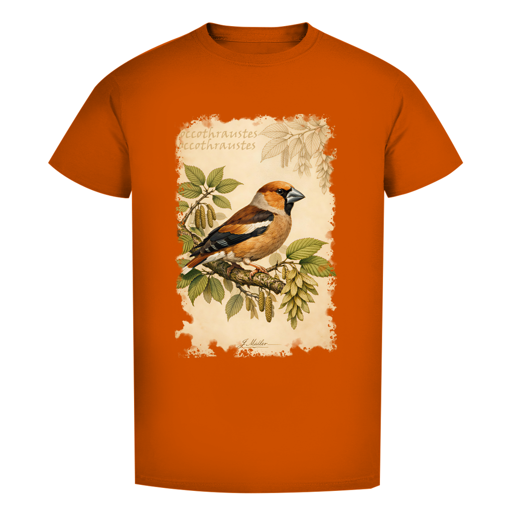 Premium T-Shirt "Coccothraustes coccothraustes"