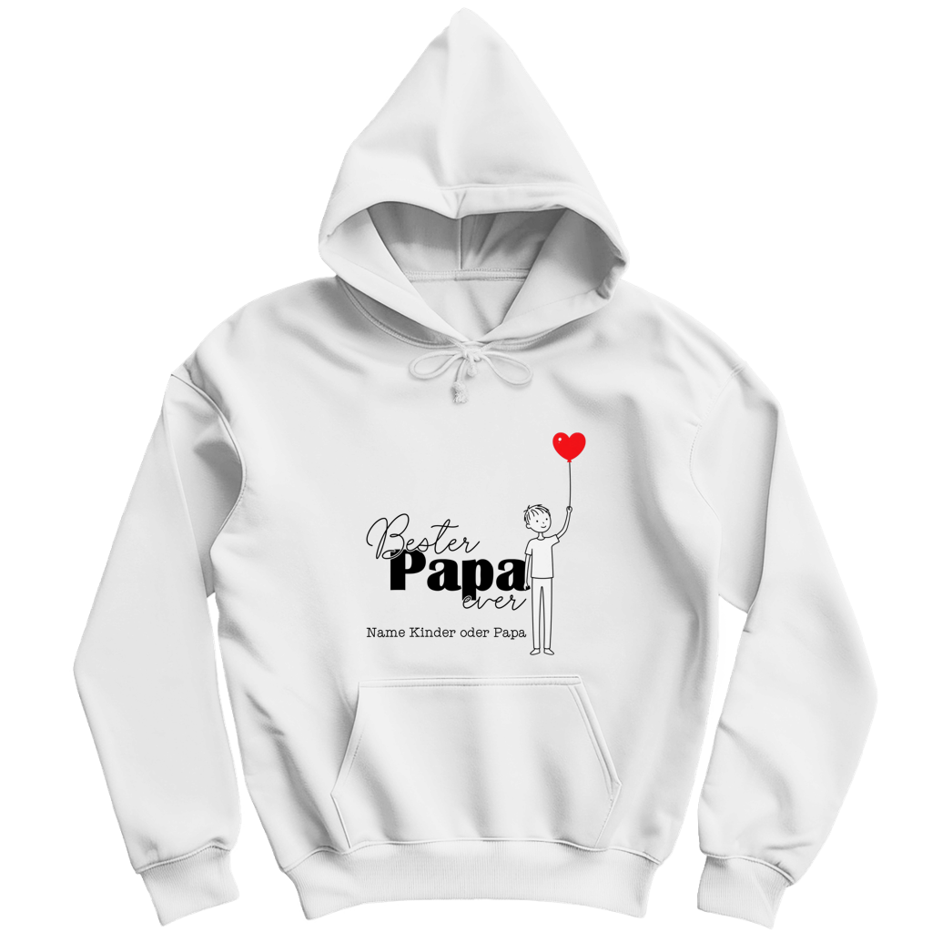 Personalisierbarer Hoodie "Bester Papa ever"