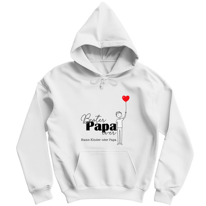 Personalisierbarer Hoodie "Bester Papa ever"