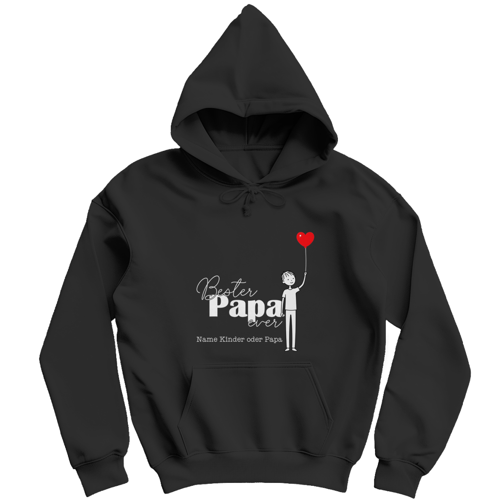 Personalisierbarer Hoodie "Bester Papa ever"