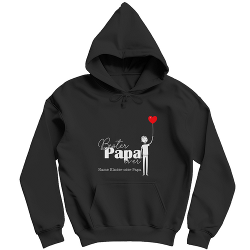 Personalisierbarer Hoodie "Bester Papa ever"