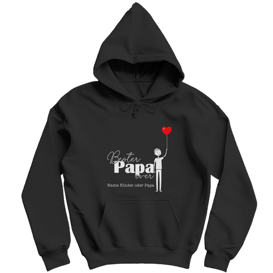 Personalisierbarer Hoodie "Bester Papa ever"