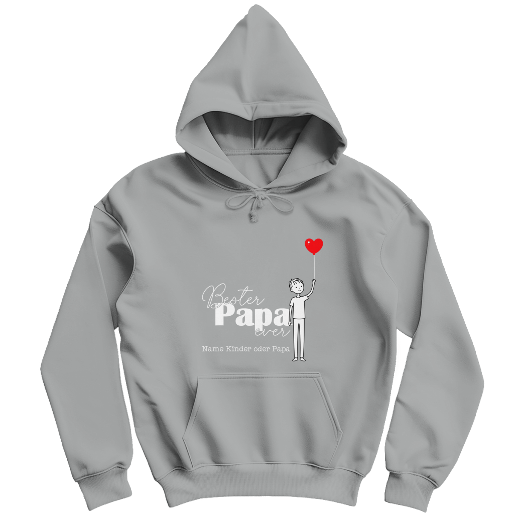 Personalisierbarer Hoodie "Bester Papa ever"