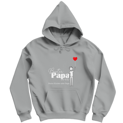 Personalisierbarer Hoodie "Bester Papa ever"
