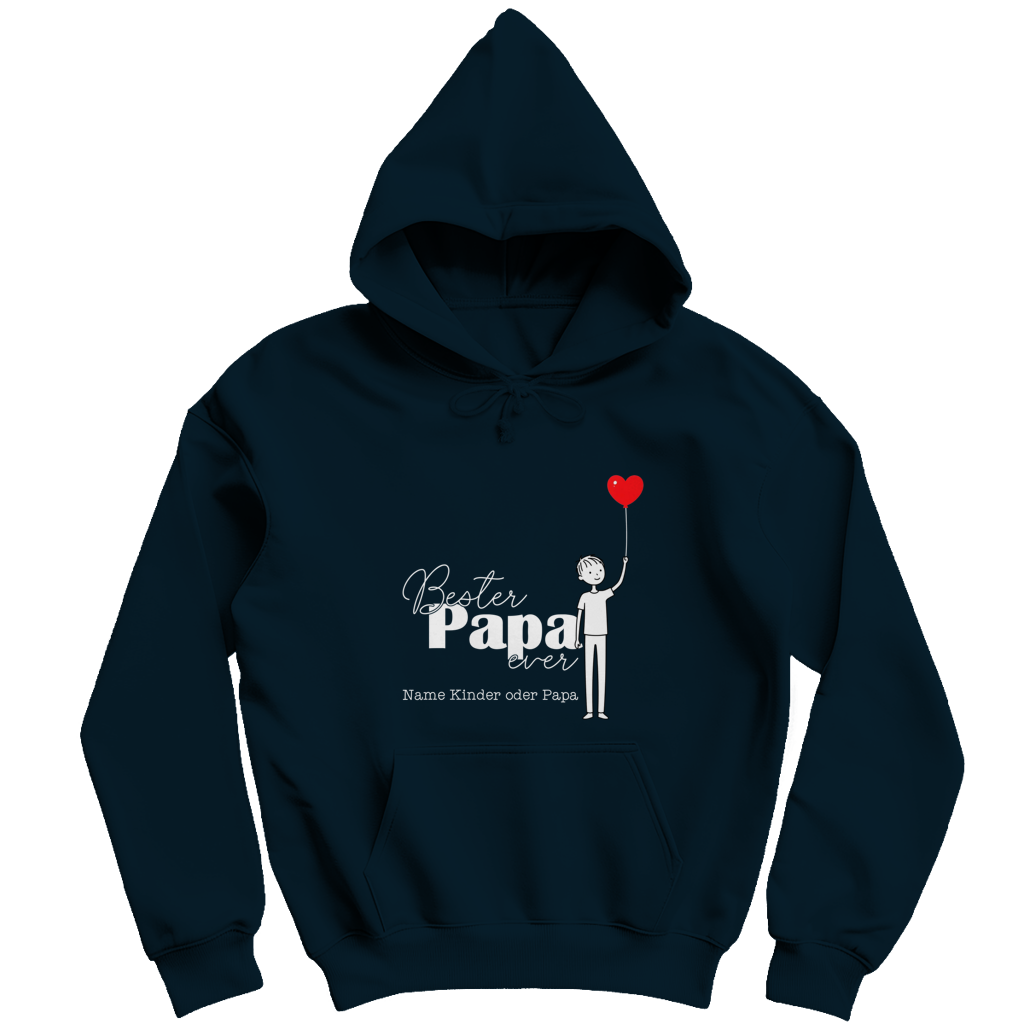 Personalisierbarer Hoodie "Bester Papa ever"