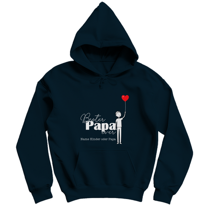 Personalisierbarer Hoodie "Bester Papa ever"