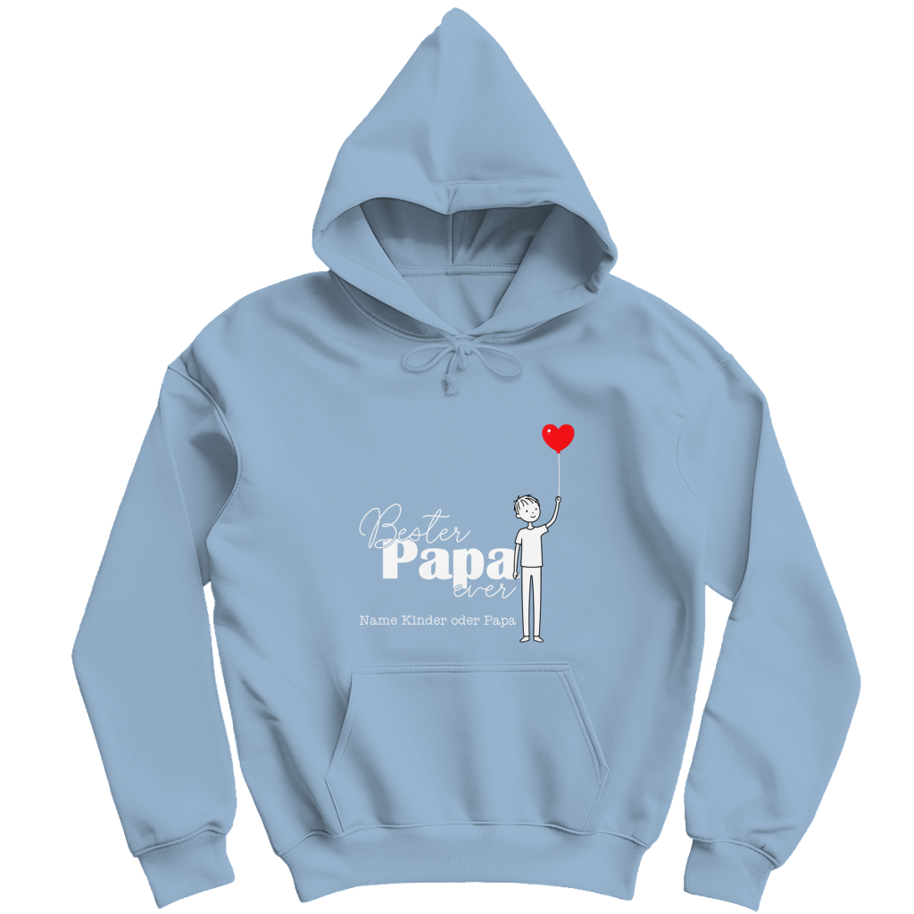 Personalisierbarer Hoodie "Bester Papa ever"