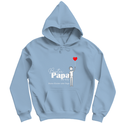 Personalisierbarer Hoodie "Bester Papa ever"