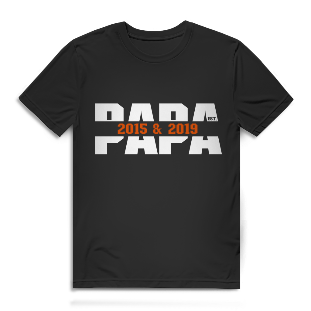 Vatertags T-Shirt - "PAPA EST. ..."