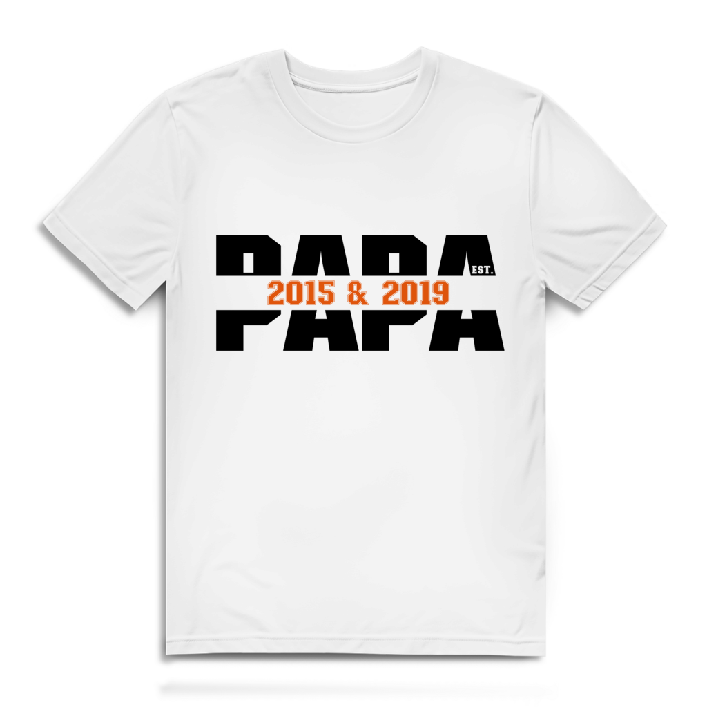 Vatertags T-Shirt - "PAPA EST. ..."