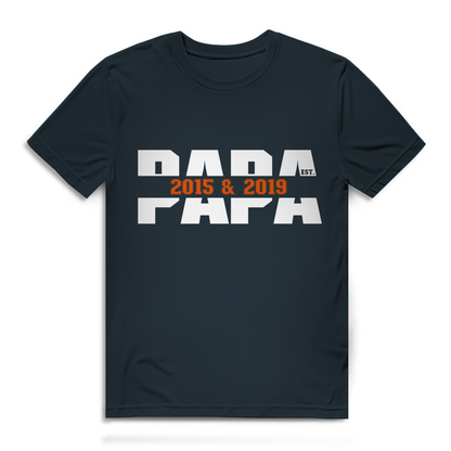 Vatertags T-Shirt - "PAPA EST. ..."