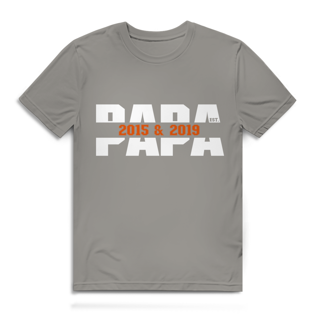 Vatertags T-Shirt - "PAPA EST. ..."