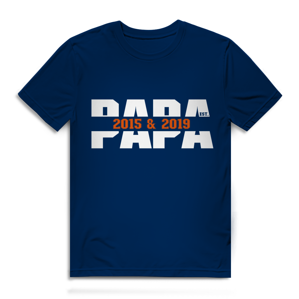 Vatertags T-Shirt - "PAPA EST. ..."
