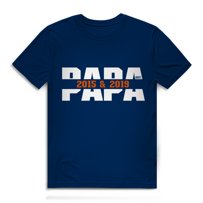 Vatertags T-Shirt - "PAPA EST. ..."