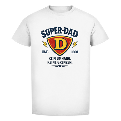 Herren T-Shirt - "Super-Dad" - EST.  Jahreszahl