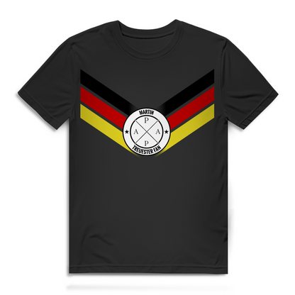 Personalisierbares WM-Trikot - Treuester Fan Doppel-Flagge