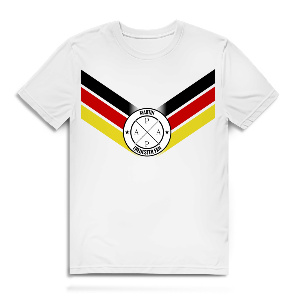 Personalisierbares WM-Trikot - Treuester Fan Doppel-Flagge