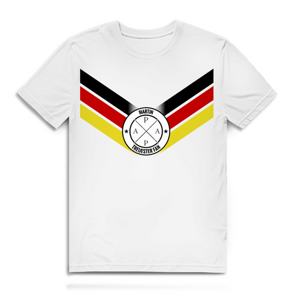 Personalisierbares WM-Trikot - Treuester Fan Doppel-Flagge