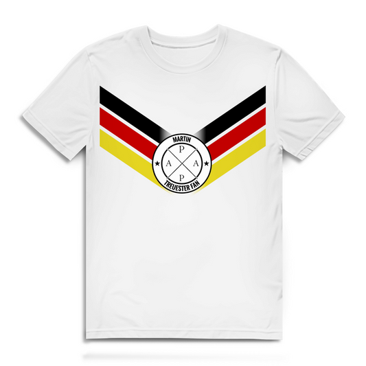 Personalisierbares WM-Trikot - Treuester Fan Doppel-Flagge