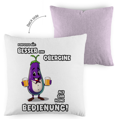 Kopfkissen zweifarbig - Besser eine Obergine ...
