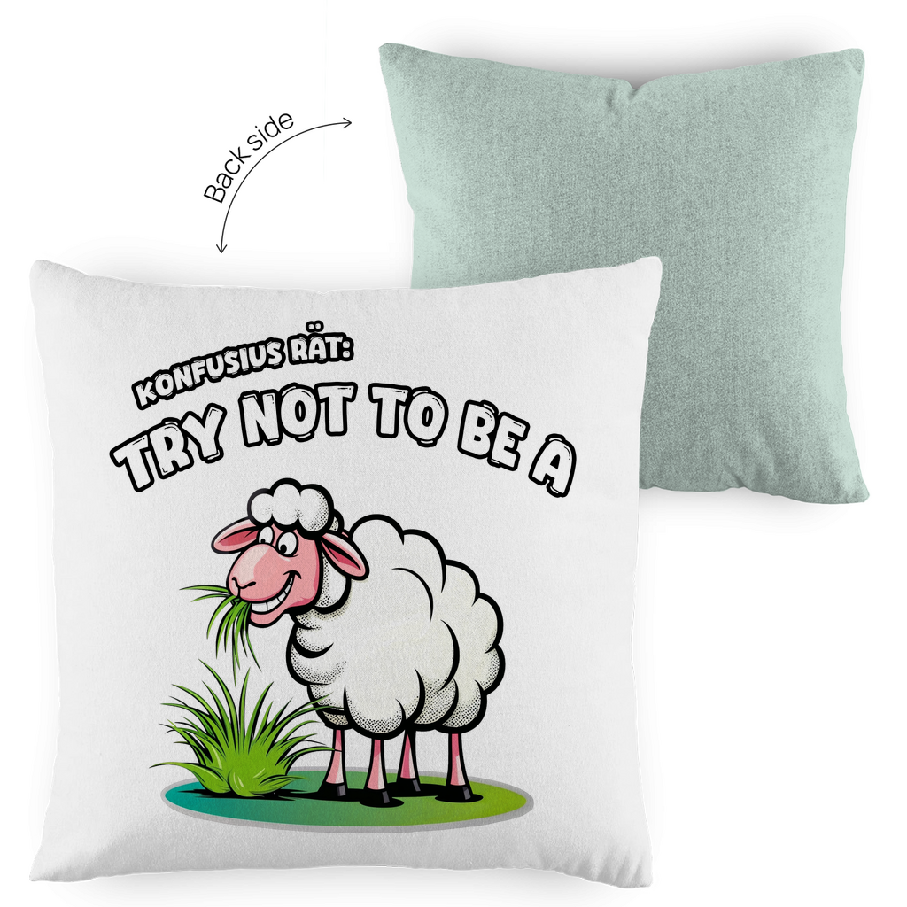 Kopfkissen zweifarbig - Try not to be a sheep
