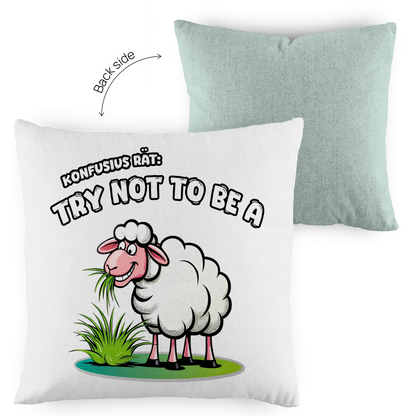 Kopfkissen zweifarbig - Try not to be a sheep