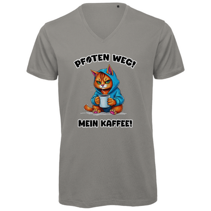 Unisex Premium V-Neck T-Shirt - Pfoten weg! Mein Kaffee!