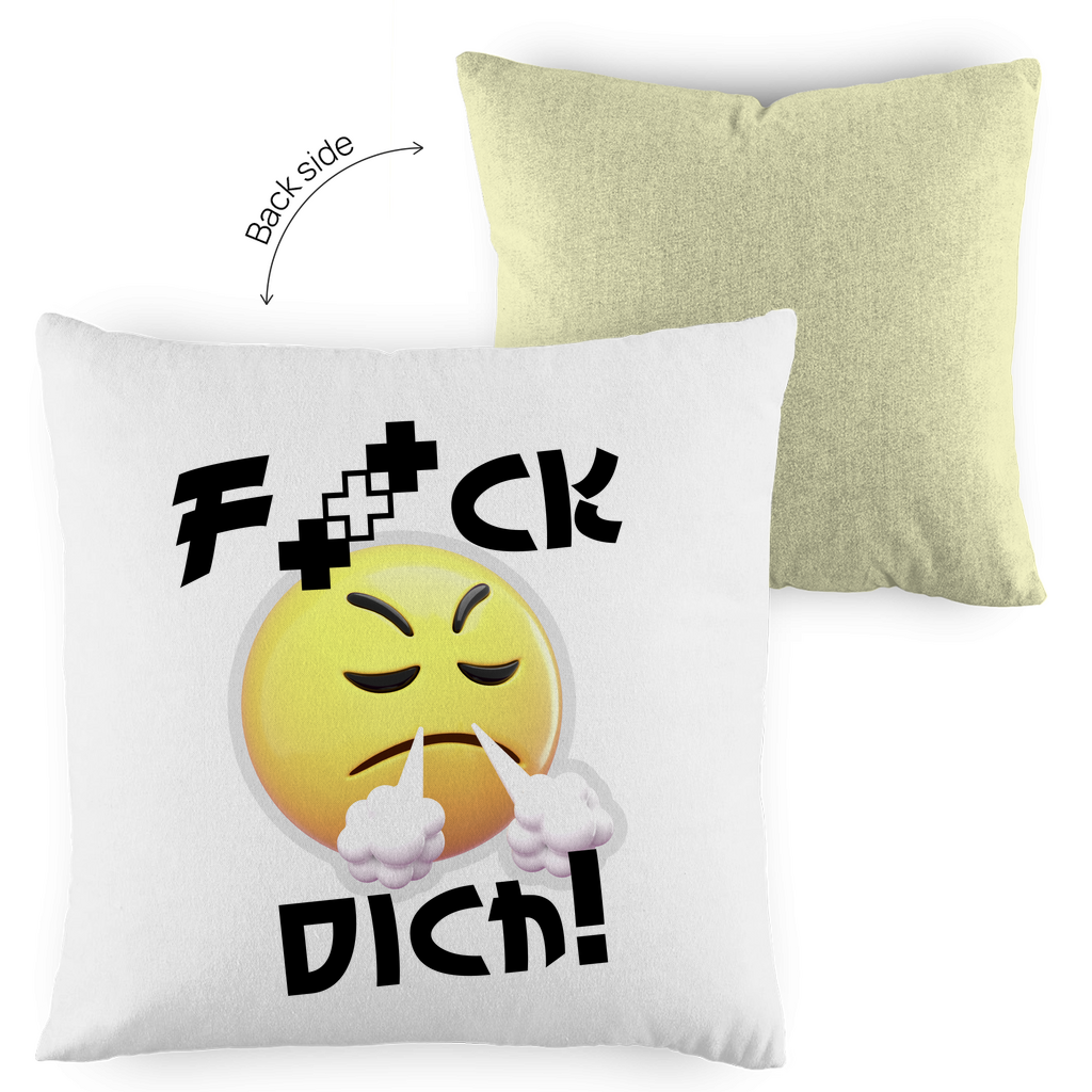 Kopfkissen zweifarbig - F*ck dich
