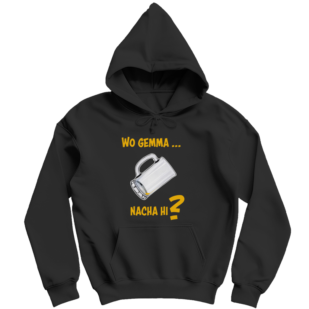 Unisex Hoodie - Wo gemma nacha hi? (zweiseitig)