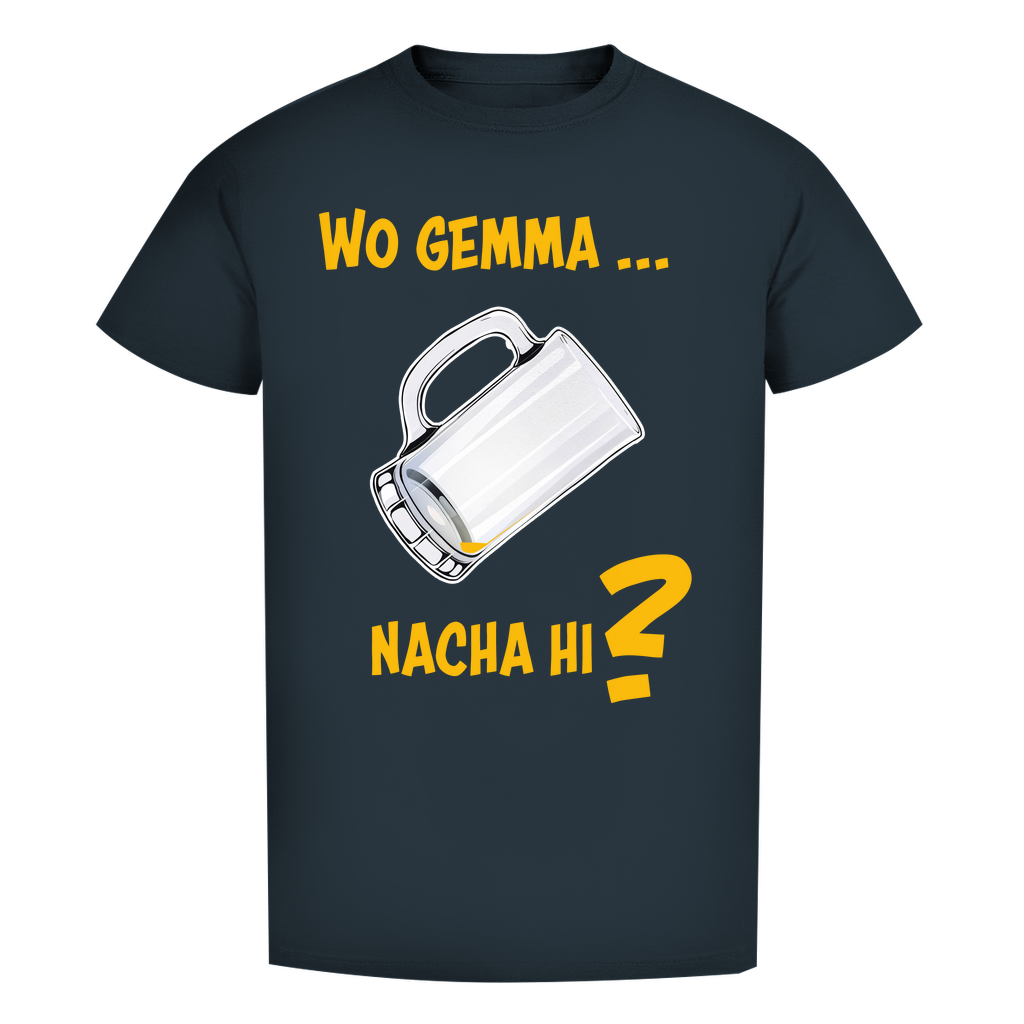 Unisex Premium T-Shirt - Wo gemma nacha hi?