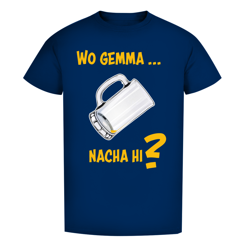 Unisex Premium T-Shirt - Wo gemma nacha hi?