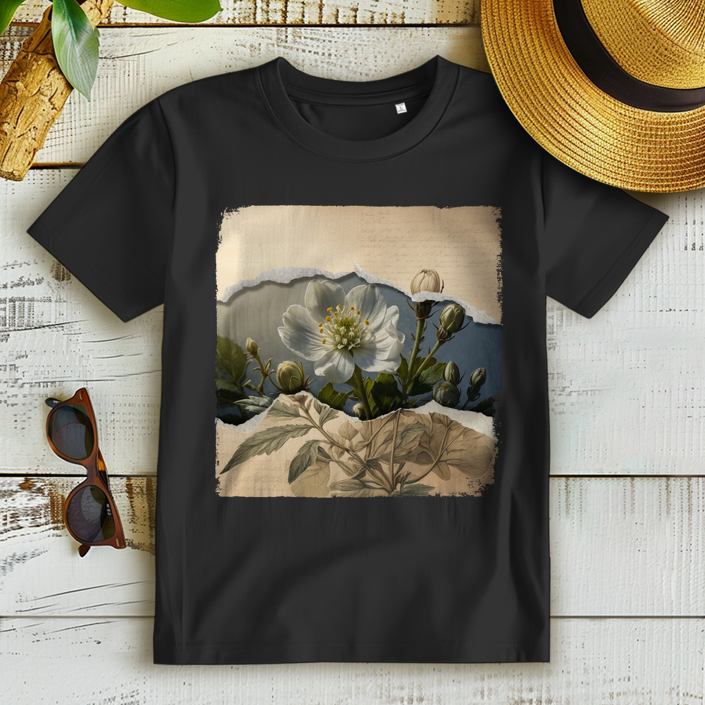Damen Premium T-Shirt - Voynich Blume