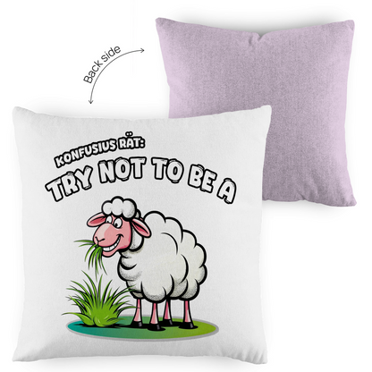 Kopfkissen zweifarbig - Try not to be a sheep