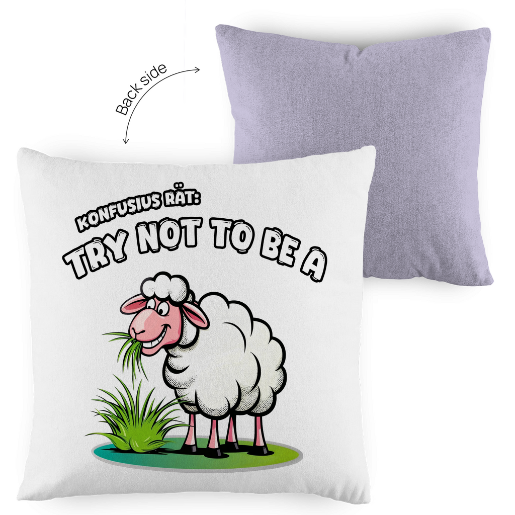 Kopfkissen zweifarbig - Try not to be a sheep