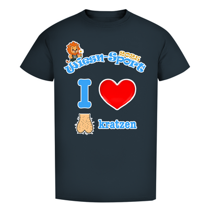 In diesem Fall: Herren Premium T-Shirt Wiesn-Sport 2025 - I love Sack kratzen