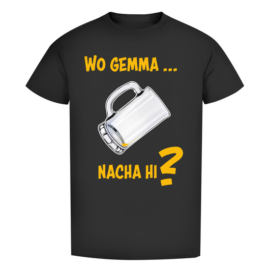 Unisex Premium T-Shirt - Wo gemma nacha hi?