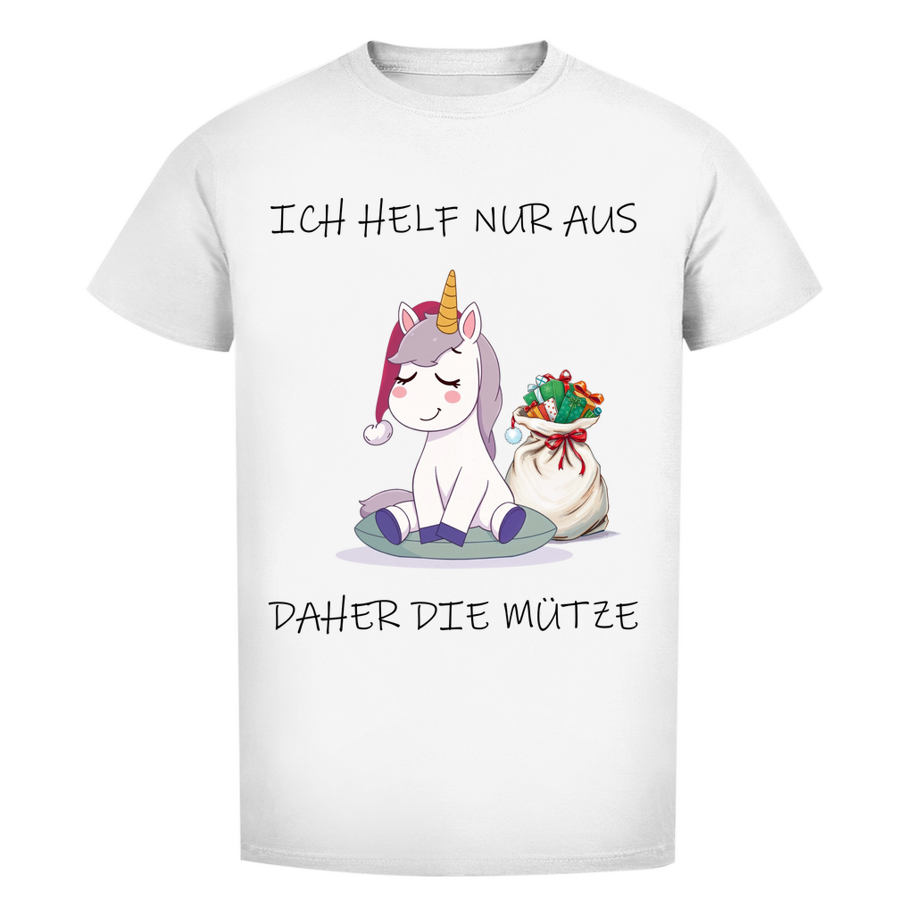 Unisex Premium T-Shirt - Ich helf nur aus - daher die Mütze
