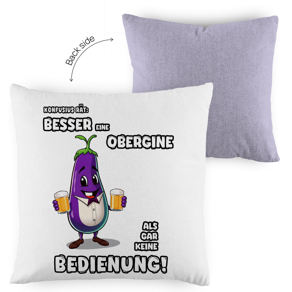 Kopfkissen zweifarbig - Besser eine Obergine ...