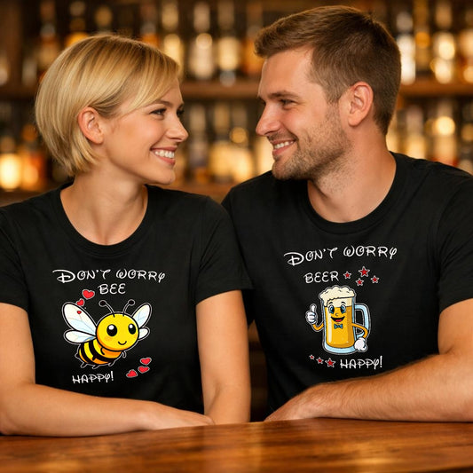 Happy beer and bee - Kuschel T-Shirt Bündel
