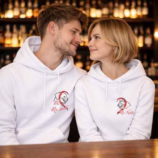Wie Mr. Hund und Ms. Katze - Kuschel Hoodie Bündel