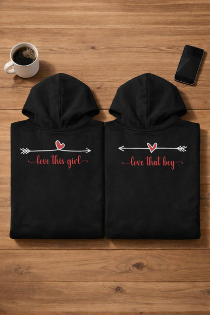 love this girl/that boy - Kuschel Hoodie Bündel