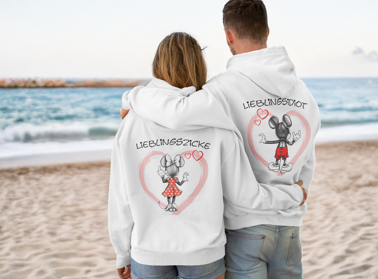 Hoodie Lieblings-Mäuse Set für Paare